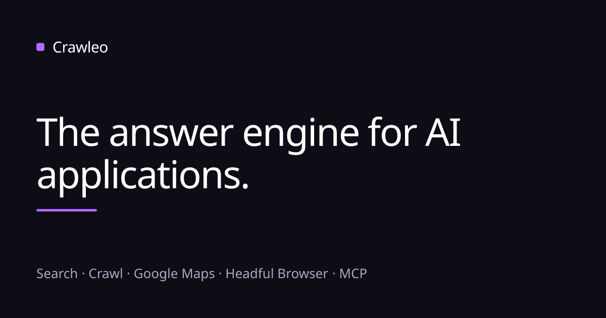 Crawleo - Search and Crawl API for AI and LLM apps